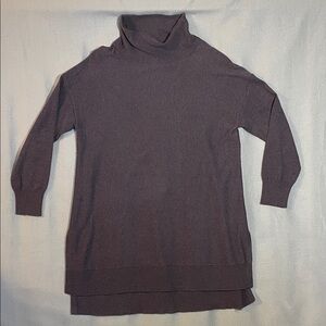 Soft Surroundings Metro Tunic Turtleneck Purple Sweater Women’s Size L Casual